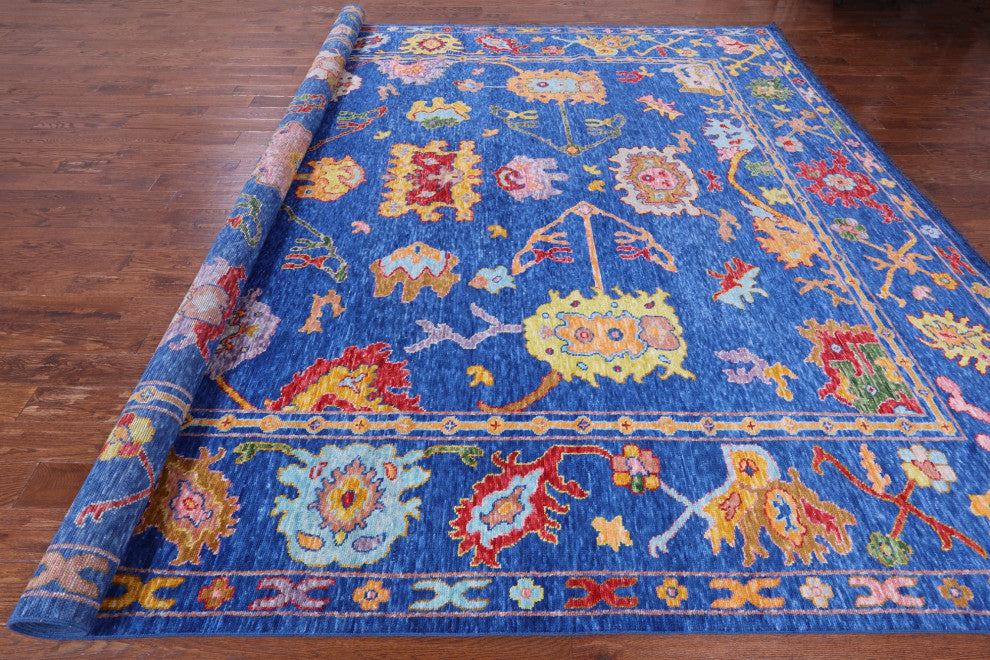 11' 11" X 14' 6" Hand Knotted Turkish Oushak Wool Rug - Q16121