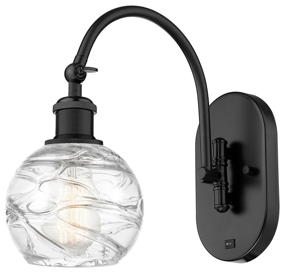 Innovations 518-1W-BK-G1213-6-LED 1-Light Sconce, Matte Black