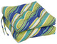 16" Polyester Outdoor Square Tufted Chair Cushions, Set of 4, Browning Sunblue