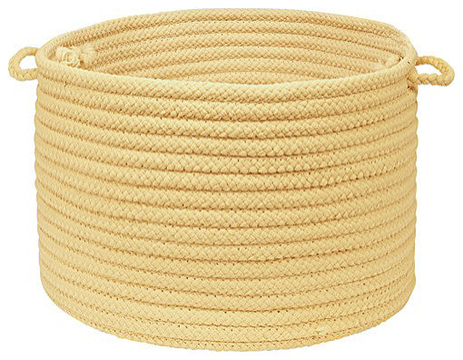 Colonial Mills Basket Simply Home Solid Pale Banana Round