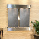 Aspen Falls Water Fountain, Black Featherstone, Stainless Steel, Square