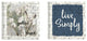 Love & Live Simply Farm House Windmill White Brick 2-Piece Canvas Art Set