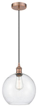 Innovations 616-1P-AC-G124-10 1-Light Mini Pendant, Antique Copper