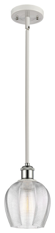 Innovations 516-1S-WPC-G462-6-LED 1 Light Mini Pendant, White, Polished Chrome
