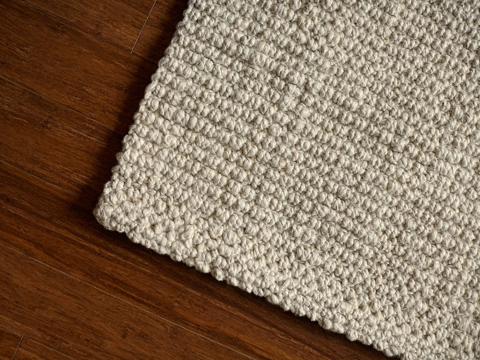 Andes Jute Rug, Ivory, 5'x8'