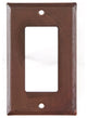 Single Rocker Cover Unpierced in Rustic Tin