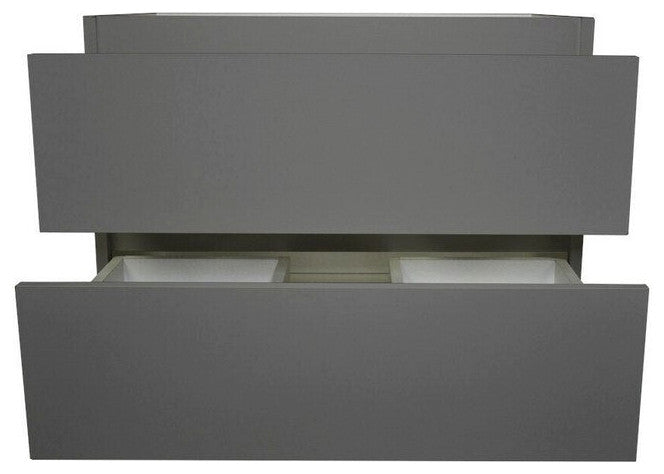 Salt 20Dx30" Floating Bathroom Vanity, Gray, Cabinet Only