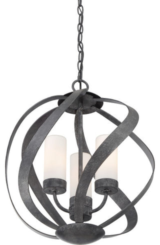 Blacksmith 3-Light Pendant, Old Black Finish