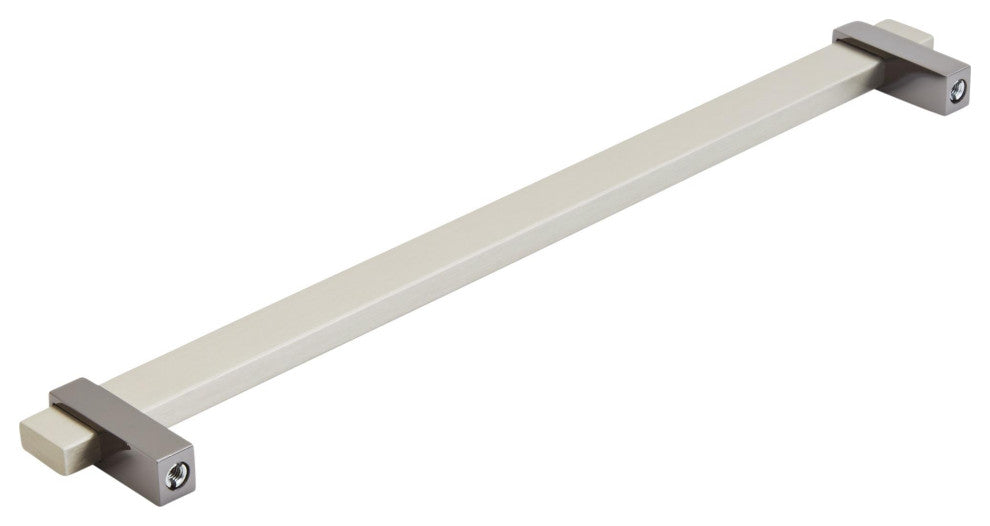 Mulino 10-1/16" Centers Silver Champagne/Black Nickel Pull