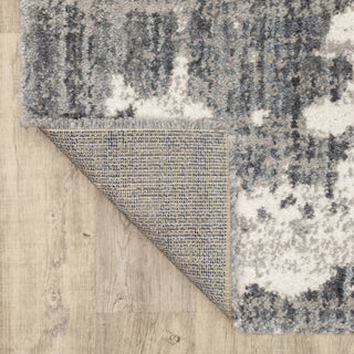 Ashton Distressed Shag Grey/Ivory Area Rug, 5.3X7.6