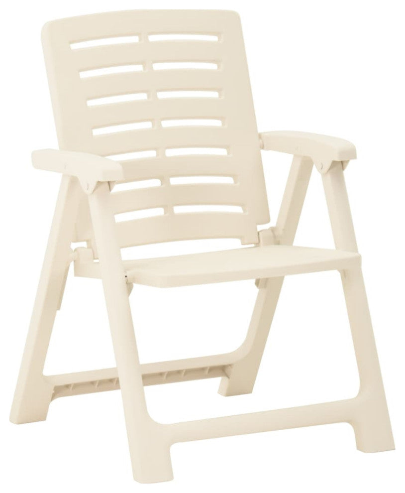 Vidaxl 3-Piece Folding Bistro Set Plastic White