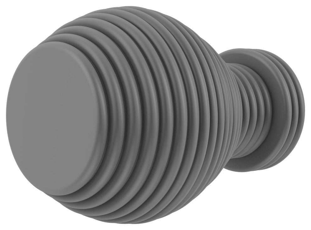 Designer Cabinet Knob, Matte Gray