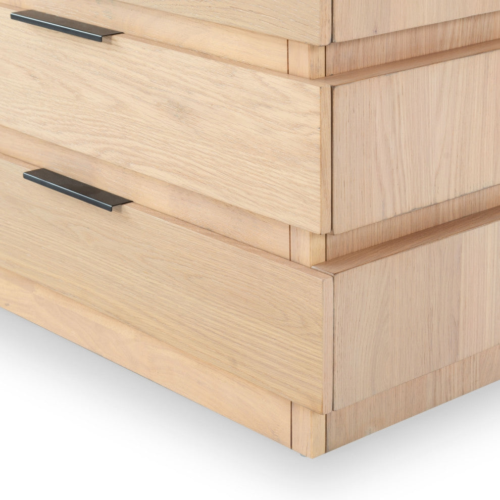 Safavieh Couture Titus 3 Drawer Stacked Chest, Oak