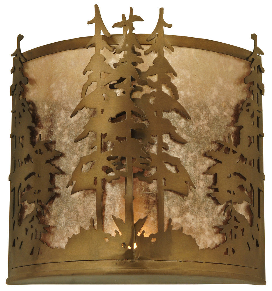 12 Wide Tall Pines Wall Sconce