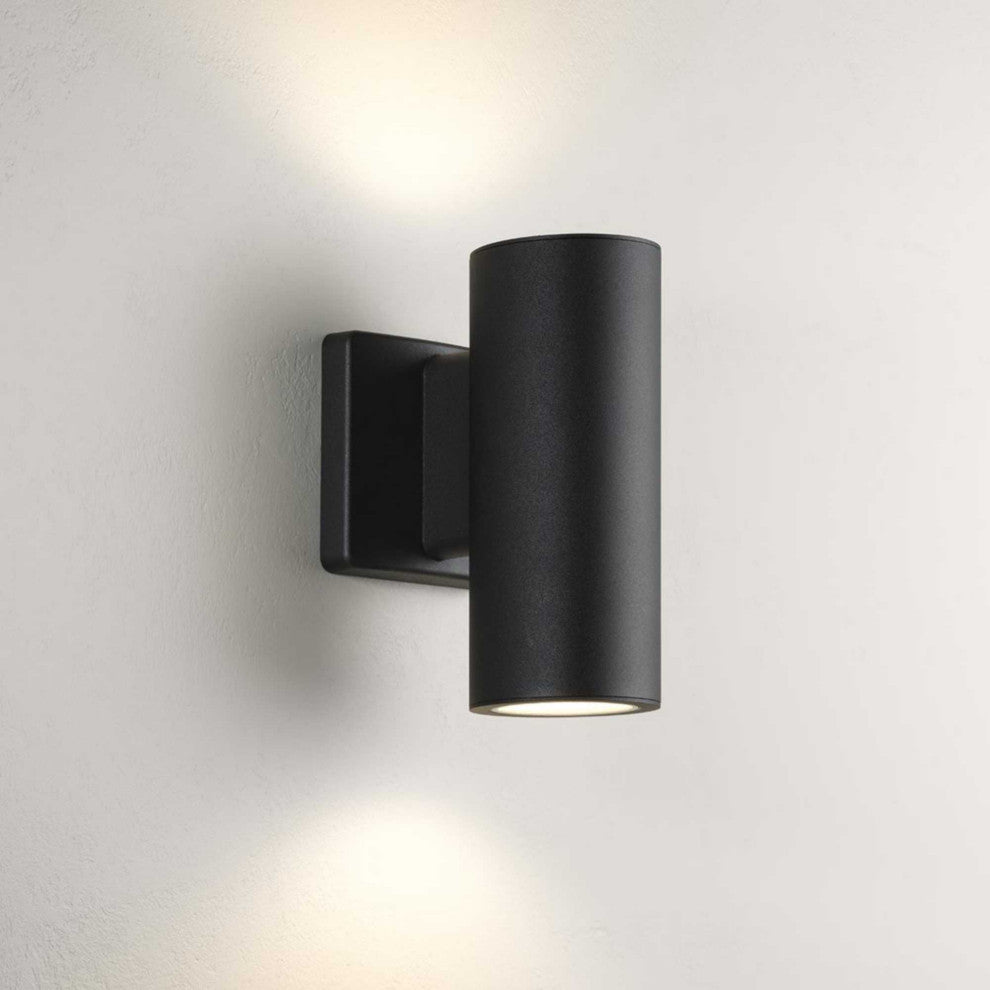 3" Outdoor Wall Mount Outdoor Cylinder Light, 2-Light