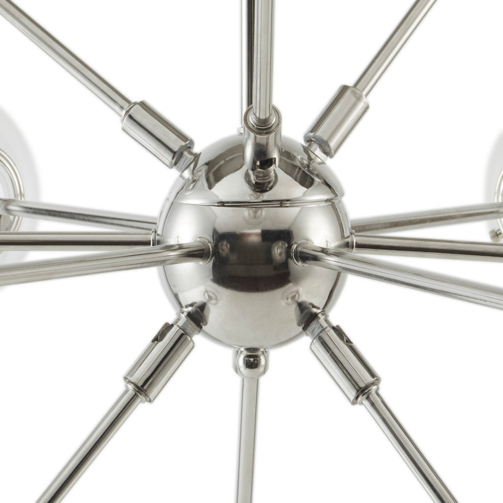 INK+IVY Paige 12-Light Chandelier with Oversized Globe Bulbs Silver