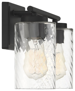 2-Light Bathroom Vanity Light, Matte Black
