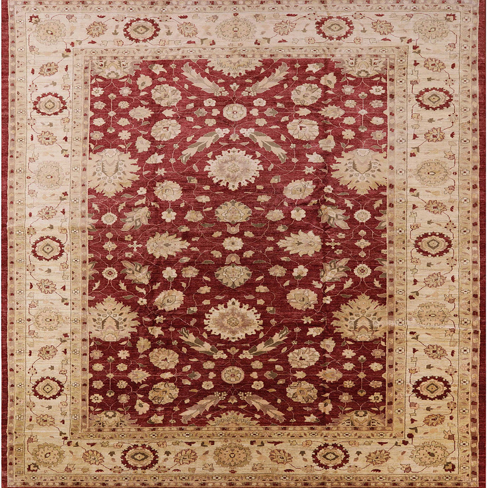 Ahgly Company Indoor Square Mid-Century Modern Area Rugs, 4' Square