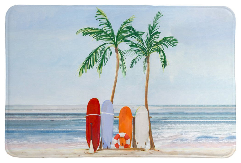 Laural Home Surfs Up Memory Foam Rug