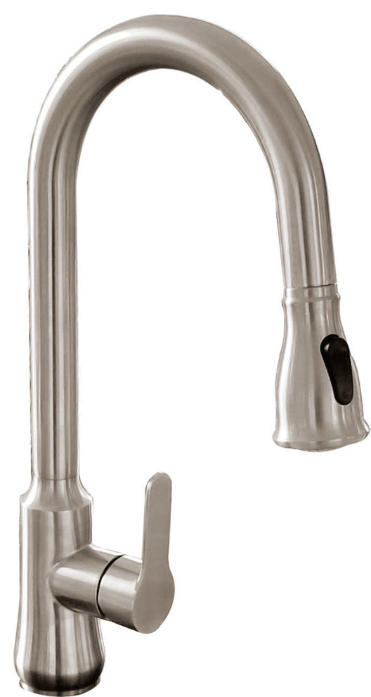 Vanity Art Pull Out Kitchen Faucet, Brushed Nickel