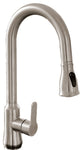 Vanity Art Pull Out Kitchen Faucet, Brushed Nickel