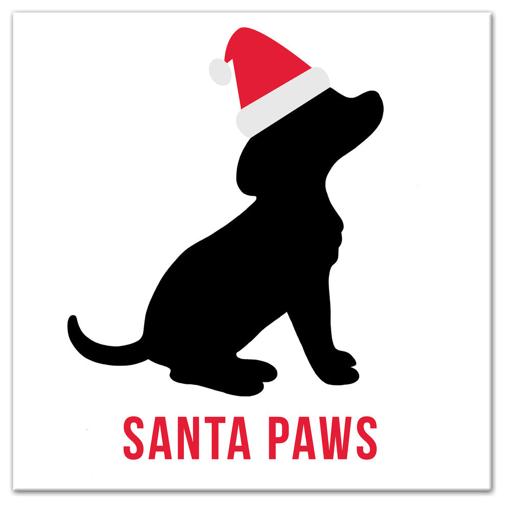 Santa Paws 16x16 Canvas Wall Art