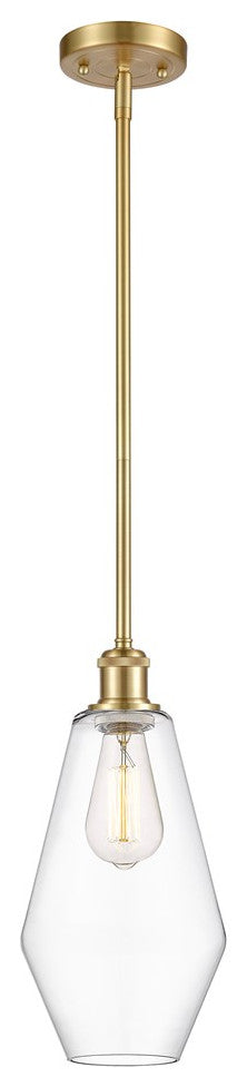 Innovations Cindyrella 1-Light Mini Pendant 516-1S-SG-G652-7, Satin Gold