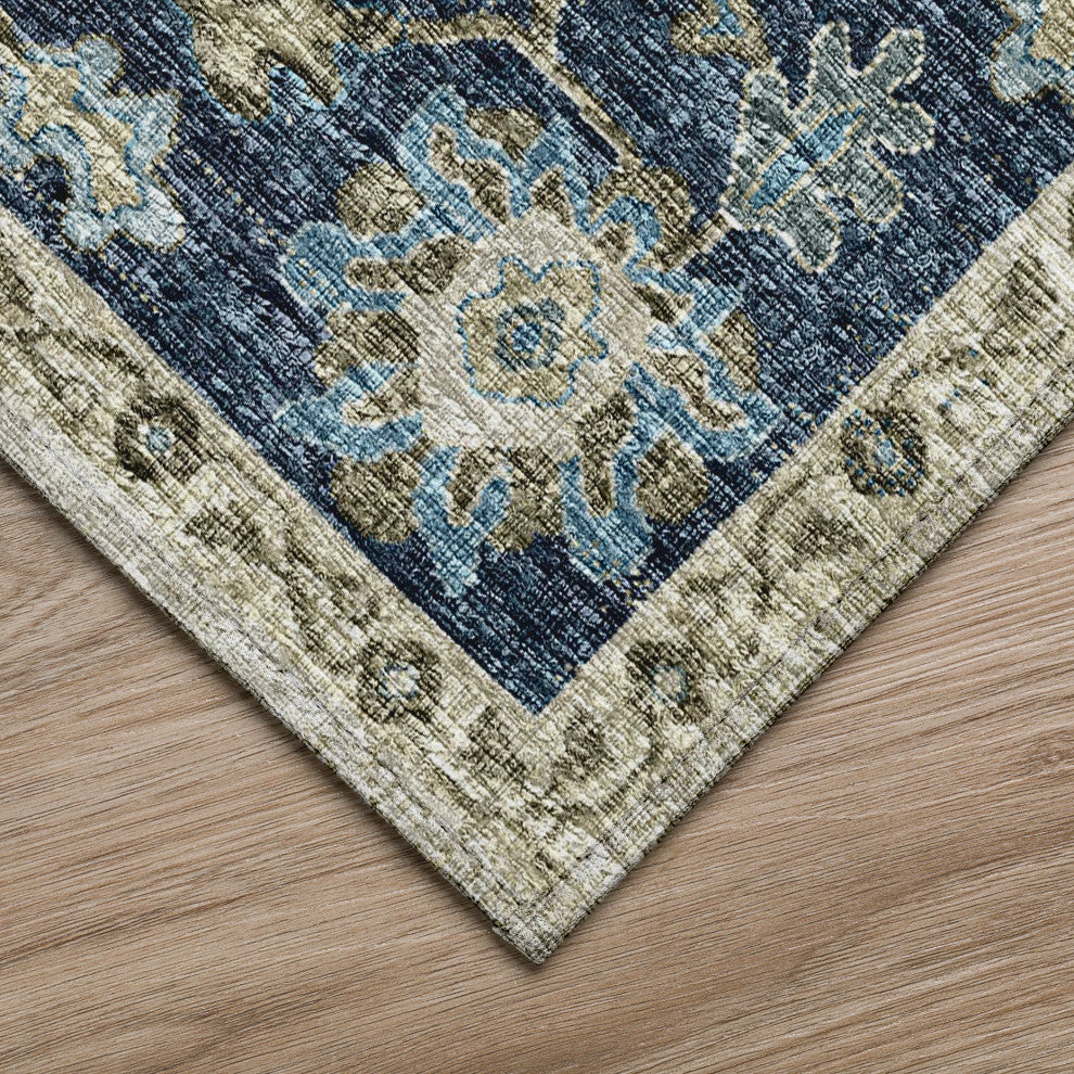 Indoor/Outdoor Marbella MB6 Flax Machine Washable 10' x 14' Rug