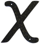 RCH Hardware Iron Vintage Classic House Letter, 6", Black, X