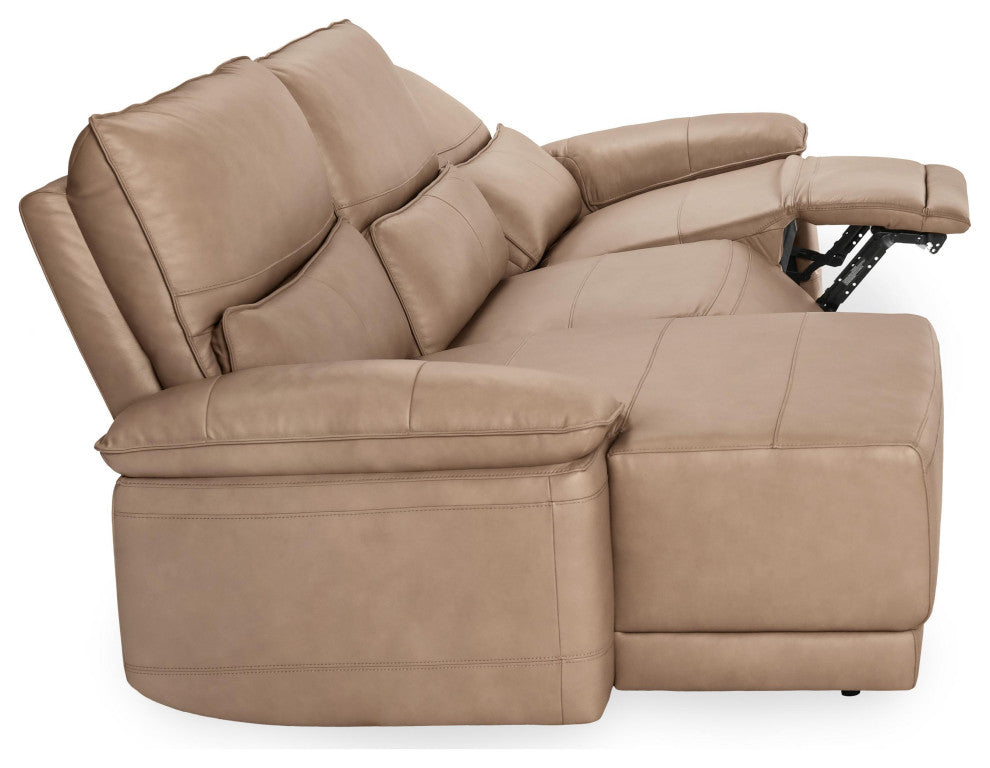 Branford Leather Power Recliner Sectional Sofa by Kosas Home