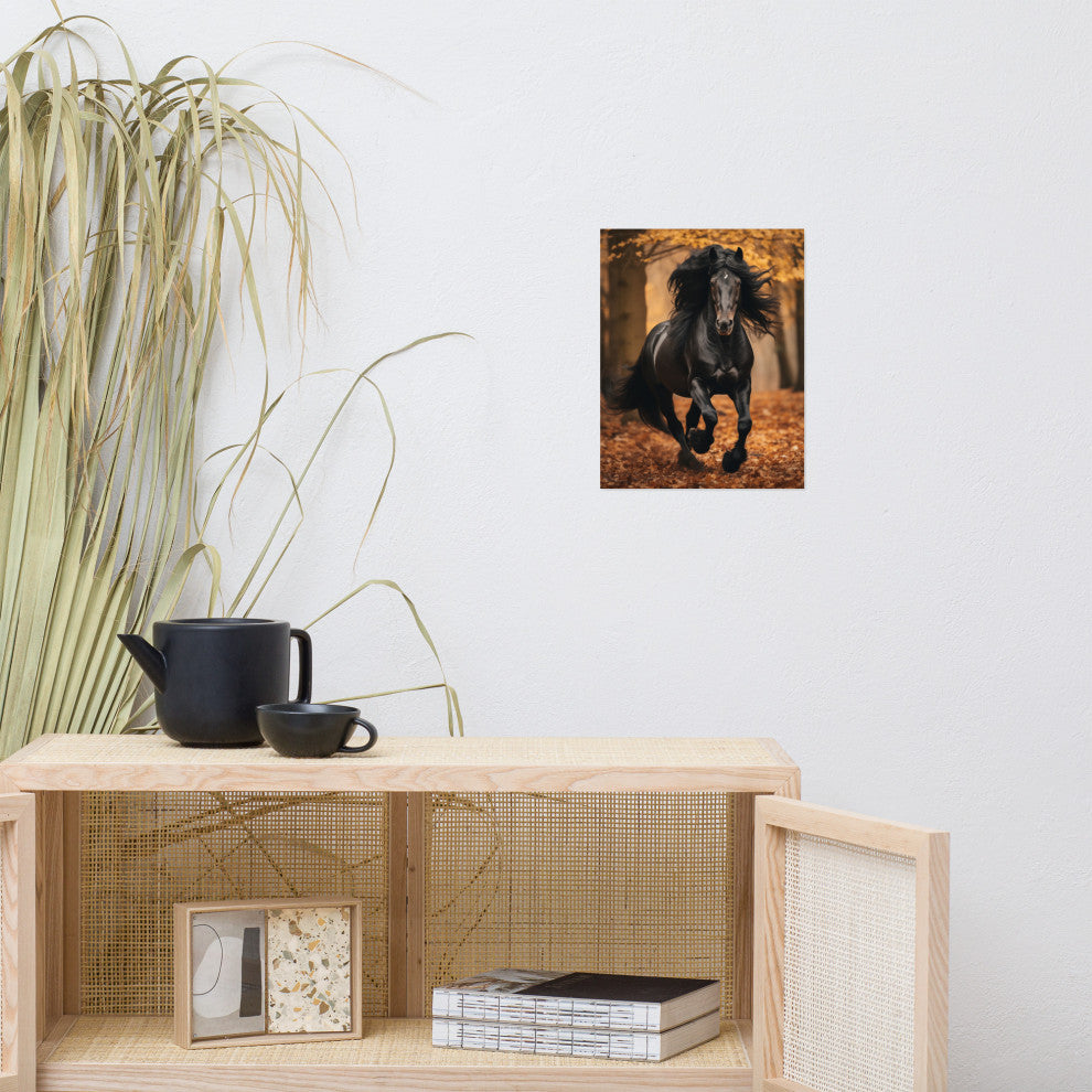 A Brush with Freedom Rustic Photorealism Digital Artwork Loose Art Print, 11" X 14"