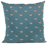 Plutus Blue Beaded Motif Luxury Throw Pillow, 20"x36"