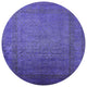 Ahgly Company Indoor Round Mid-Century Modern Area Rugs, 8' Round