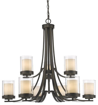 Willow 9 Light Chandelier, Olde Bronze