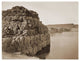 "Extrems High/Low Water, the Dalles, Columbia River, 1883" Paper Art, 18"x14"