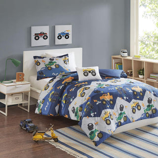 100% Polyester Brushed Printed Comforter Set, MZK10-164