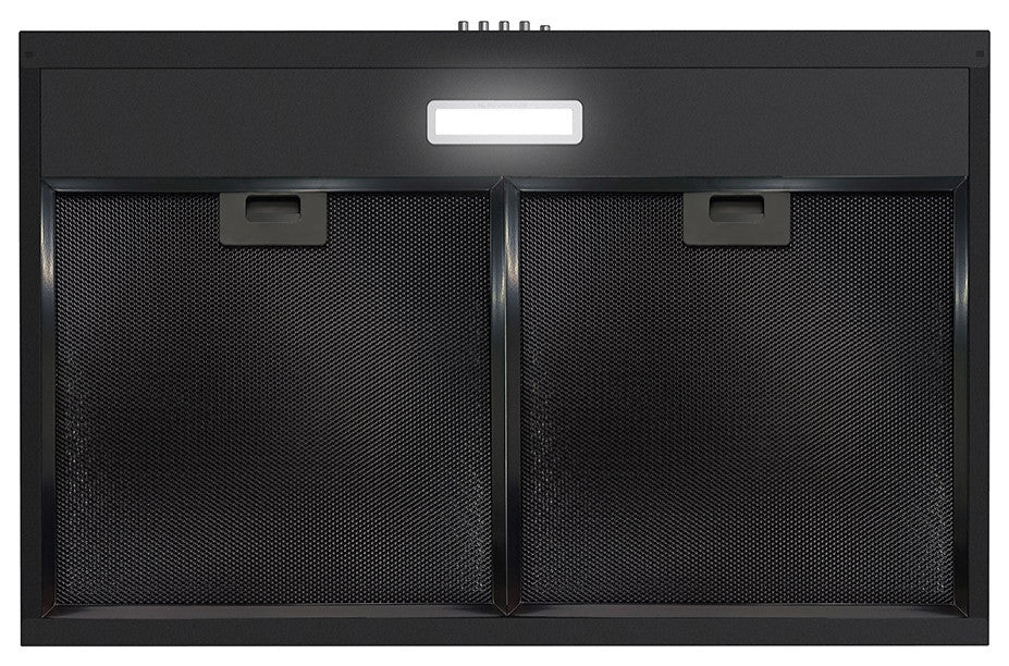 Streamline 30" Domenico Ducted Undermount Range Hood, Grit Black