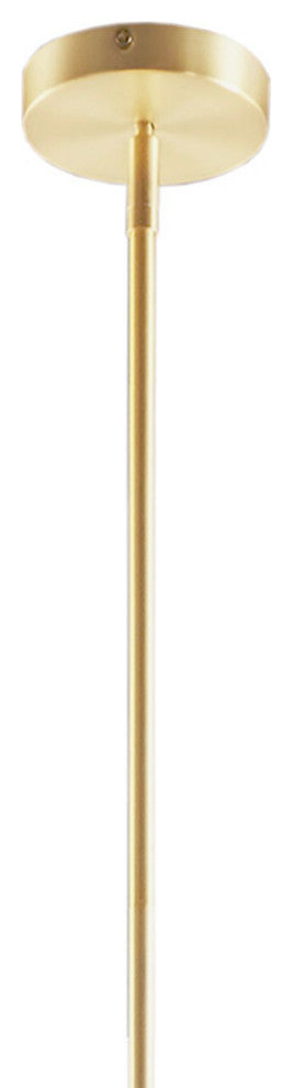 Hampton Hill 5-Light Dimmable Adjustable Height Chandelier, Gold/Black