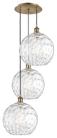 Innovations 113B-3P-AB-G1215-12 3 Light Multi-Pendant, Antique Brass
