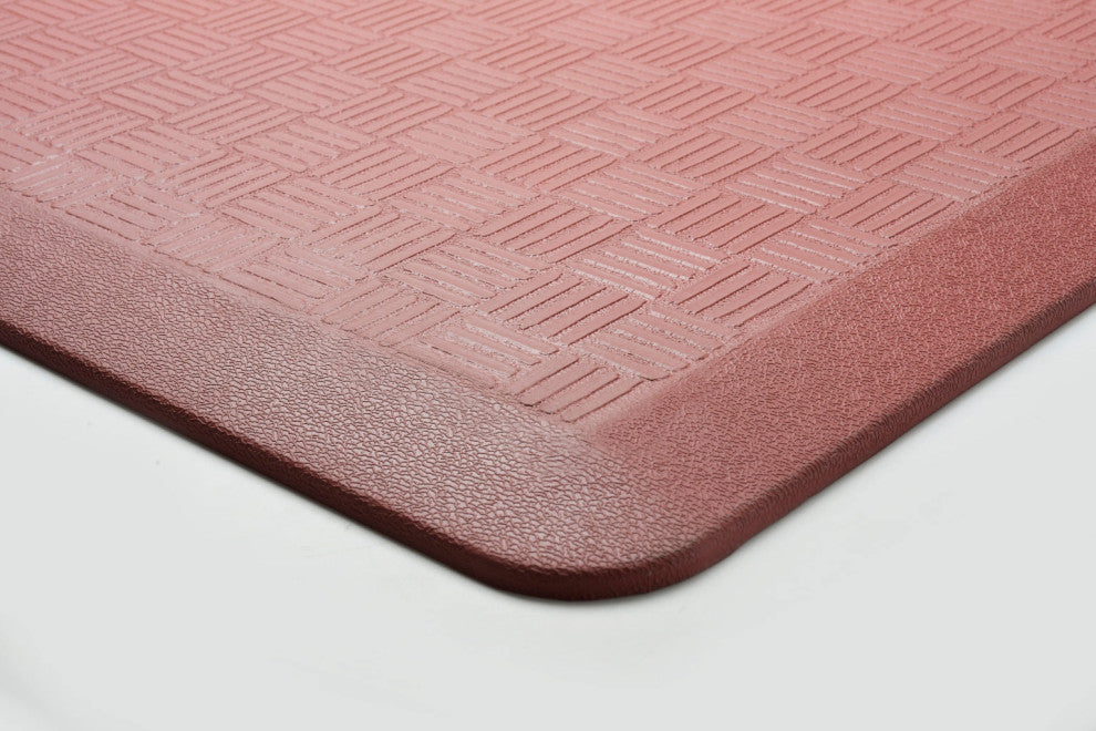 Aspen Creative 18002-42 Anti-Fatigue Floor Mat Basket Weave Pattern 24"x36"x2/3"
