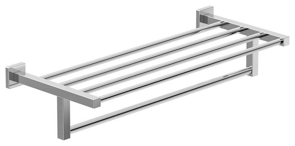 Duro 22 inch Towel Shelf with Mounting Hardware, Chrome