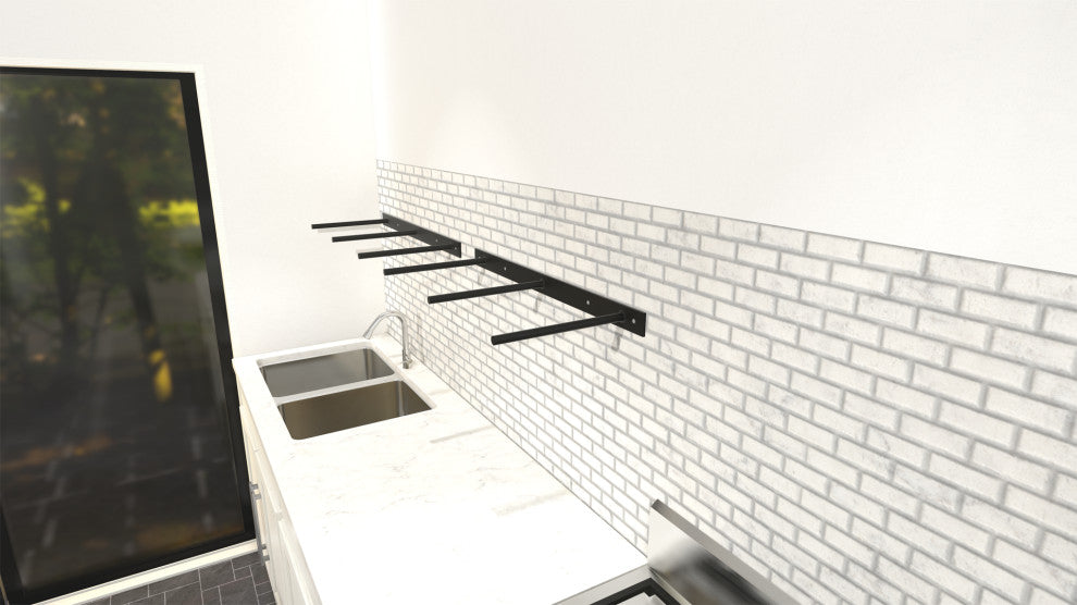 The Original™ Free Floating Shelf Bracket Round Peg, 6-Feb