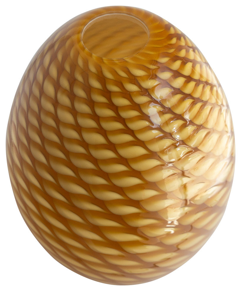 Firebird Brandy Pendant Glass Shade, Amber Firebird