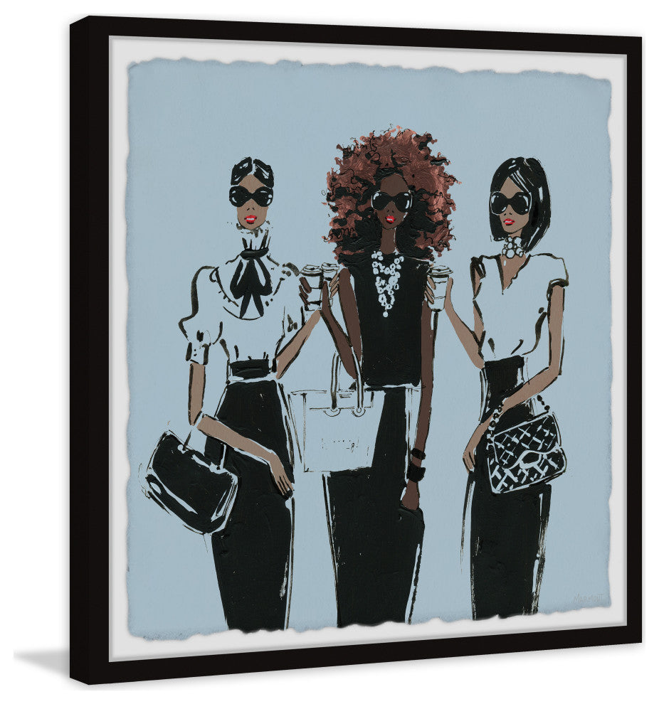 "Best Friend Forever" Framed Painting Print, 24x24