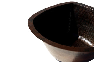 17" Corner Copper Sink