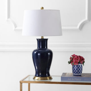 Julian 29" Ceramic Table Lamp, Navy