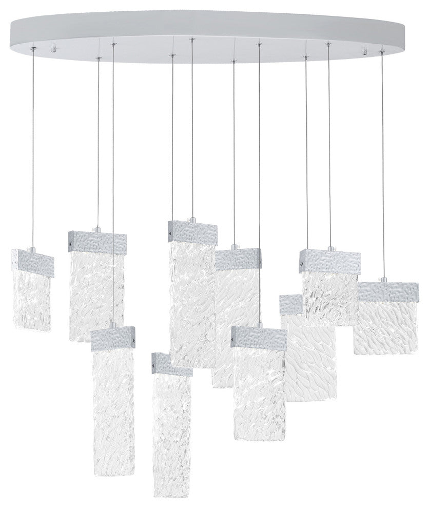 Carolina LED Chandelier With Pewter Finish