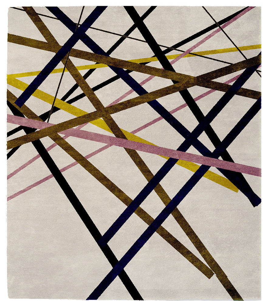 Belted D Signature Rug, 8' Round