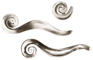 Long Spiral Pull, Antique Bronze, Right