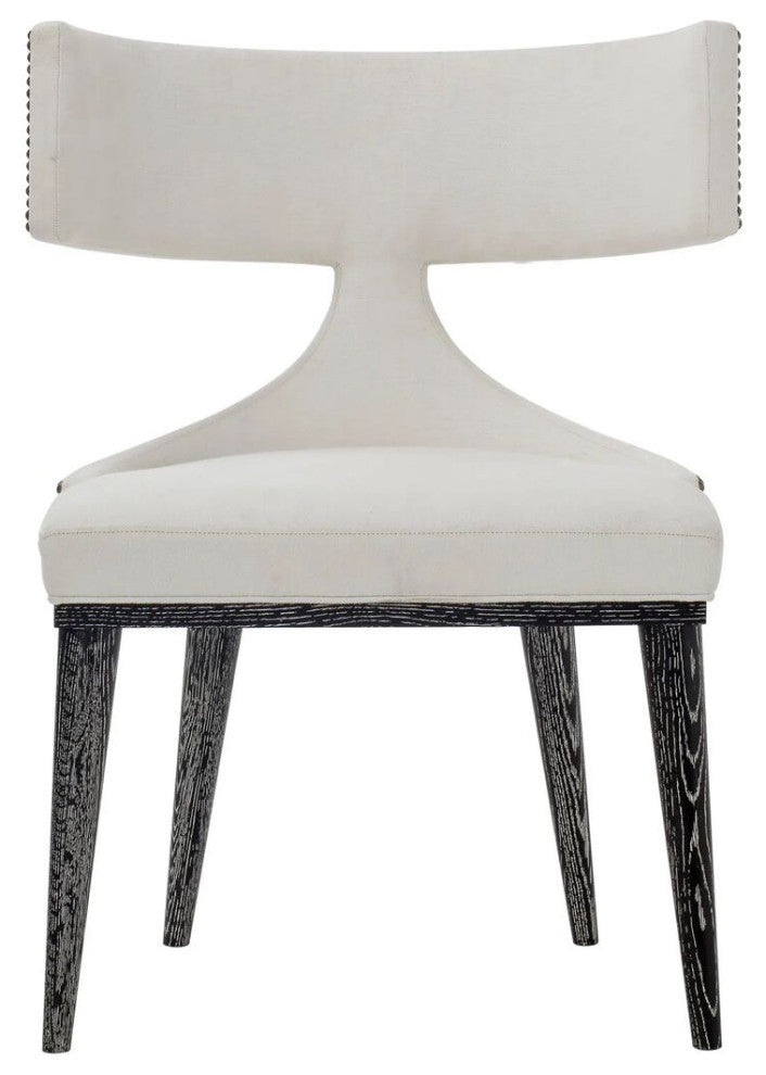 Sonder Living Oscar Dining Chair | Upholstered back / Mezula Oyster